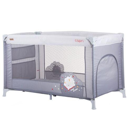 Patut pliabil Chipolino Capri platinum, Culoare: Gri, Dimensiuni: 120x60,poza 2
