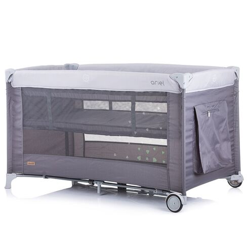 Patut pliabil Chipolino Ariel platinum, Culoare: Gri, Dimensiuni: 120x60 - poza 3 - ExclusivMAG.ro