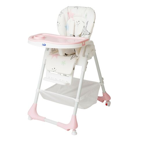 Scaun de masa Juju Eat&Joy, Pink Stars, Culoare: Roz