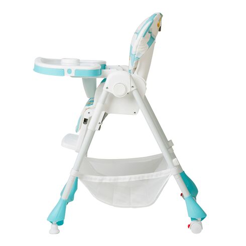 Scaun de masa Juju Eat&Joy, Happy Birds, Culoare: Turquoise,poza 2  - ExclusivMAG.ro Scaun de masa Juju Eat&Joy, Happy Birds, Culoare: Turquoise,poza 2