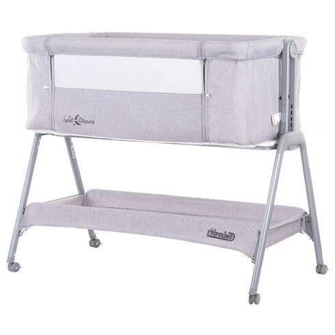 Patut Co-Sleeper Chipolino Sweet Dreams grey, Culoare: Gri