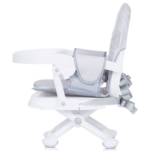 Inaltator scaun de masa Chipolino Lollipop platinum, Culoare: Alb/Gri,poza 4