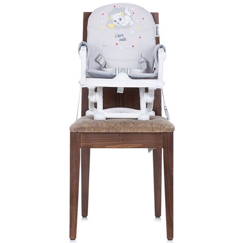 Inaltator scaun de masa Chipolino Lollipop platinum, Culoare: Alb/Gri,poza 9