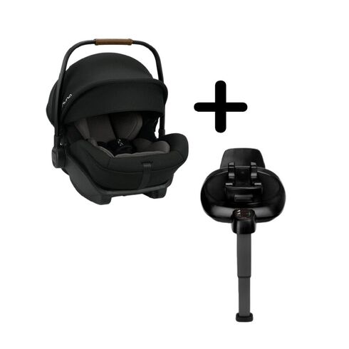 Set scoica auto i-size ARRA Next Caviar + Baza isofix BASE next i-Size pentru ARRA next Nuna, Culoare: Negru, Grupa: 0-13kg (0 luni - 12 luni)