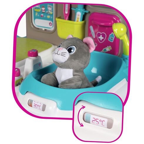 Cabinet veterinar Smoby Veterinary Center cu 2 jucarii plus si accesorii,poza 8