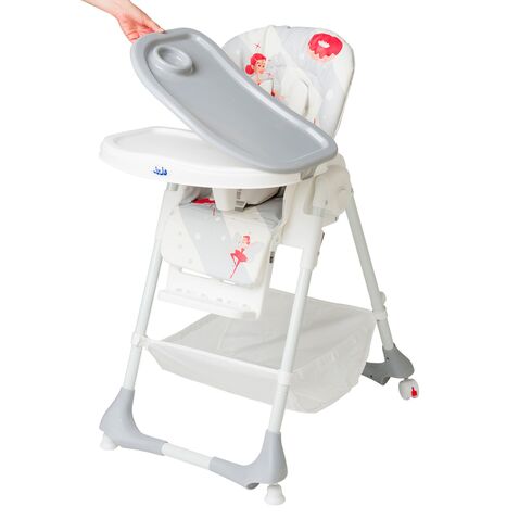 Scaun de masa Juju Eat&Joy, Dancing Ballerina, Culoare: Rosu,poza 3