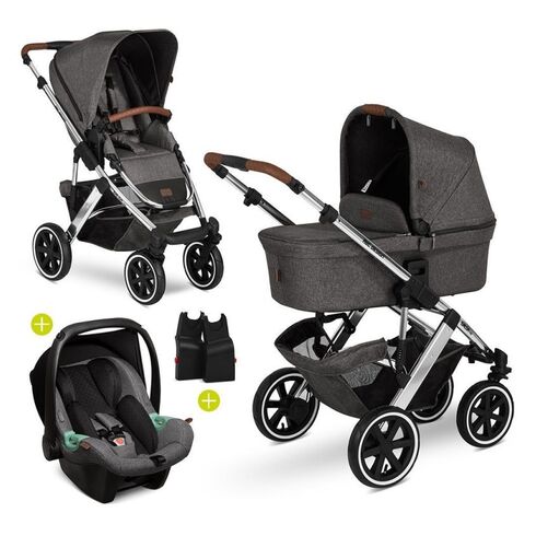 Carucior 3 in 1 Salsa 4 AIR Asphalt Abc Design, Culoare: Gri, Model: 3 in 1