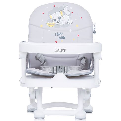 Inaltator scaun de masa Chipolino Lollipop platinum, Culoare: Alb/Gri,poza 3