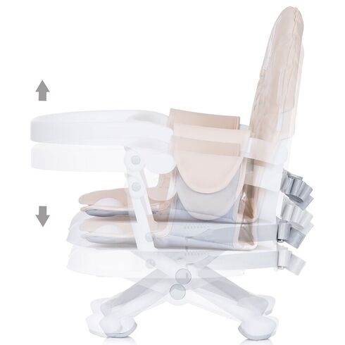 Inaltator scaun de masa Chipolino Lollipop humus, Culoare: Crem,poza 5
