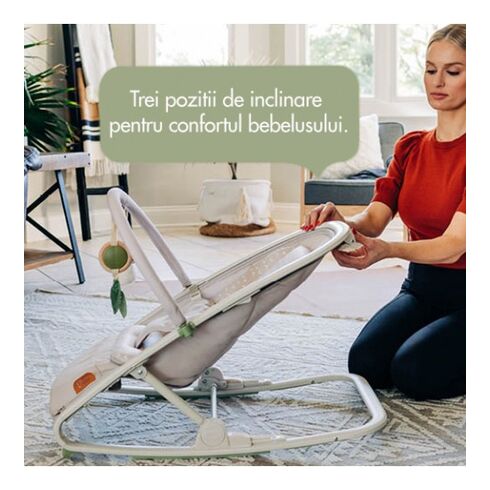 Balansoar si sezlong 2 in 1 Tiny Love Boho Chic, 0 luni +, Bej,poza 5