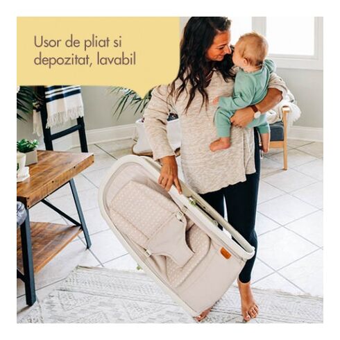 Balansoar si sezlong 2 in 1 Tiny Love Boho Chic, 0 luni +, Bej,poza 3