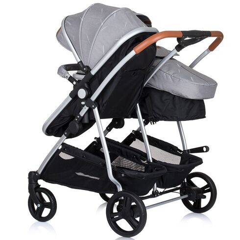 Carucior gemeni Chipolino Duo Smart 3 in 1 anthracite, Culoare: Gri - poza 9 - ExclusivMAG.ro