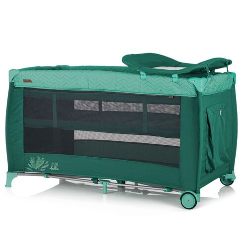 Patut pliabil Chipolino Bella avocado, Culoare: Verde, Dimensiuni: 120x60,poza 3