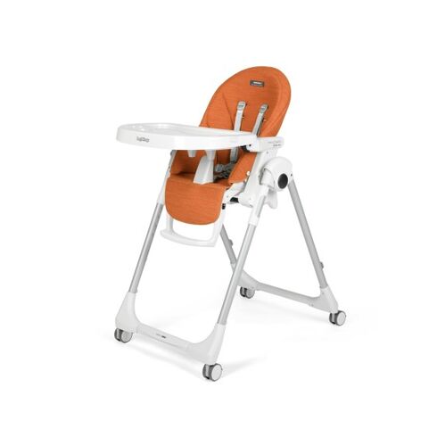 Scaun de masa 2 in 1 Peg Perego Prima Pappa Zero Follow Me, 0-15 Kg, Wonder Orange, Culoare: Portocaliu