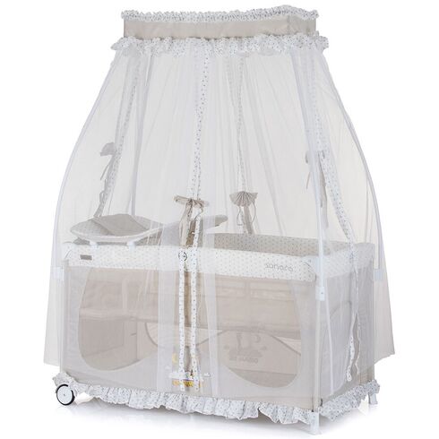 Patut pliabil Chipolino Sahara giraffe, Culoare: Crem, Dimensiuni: 120x60,poza 3