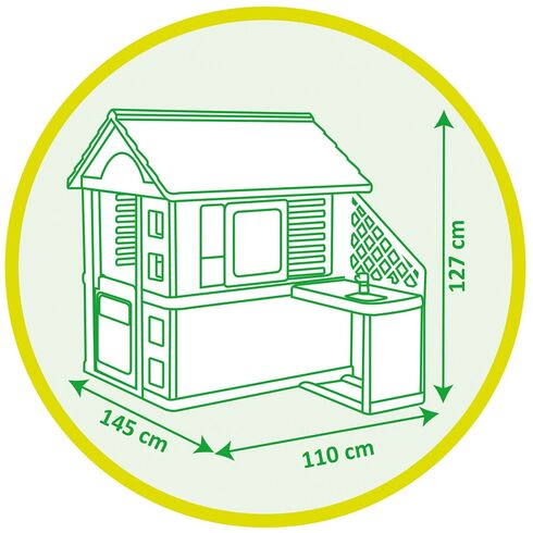 Casuta pentru copii Smoby Pretty cu bucatarie si 17 accesorii,poza 6