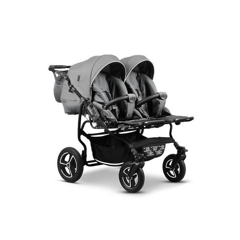Carucior pentru gemeni Mikado TWIN T-15 3 in 1, Culoare: Gri deschis - poza 4 - ExclusivMAG.ro