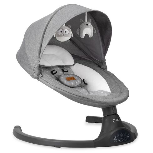 Balansoar electric MoMi Lami, Dark Grey, Culoare: Gri