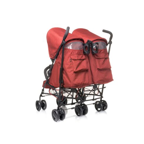 Carucior sport pentru gemeni 4Baby TWINS Bej - poza 3 - ExclusivMAG.ro