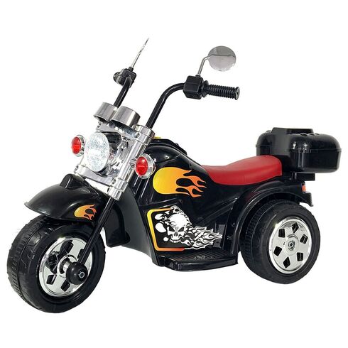 Motocicleta electrica Chipolino Chopper black, Culoare: Negru, Capacitate acumulator: 6V
