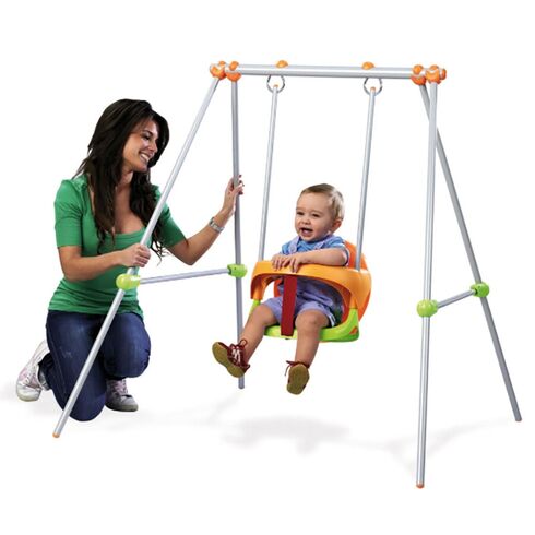 Leagan pentru copii Smoby Baby Swing cu cadru metalic,poza 3