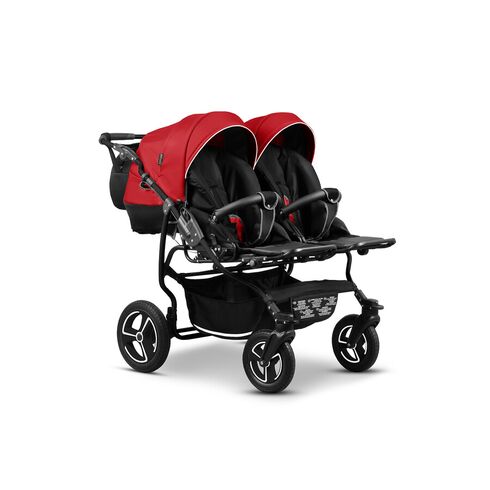 Carucior pentru gemeni Mikado TWIN T-03 3 in 1, Culoare: Rosu/Negru,poza 3