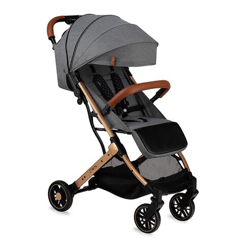 Carucior sport Estelle, Momi, Gold Grey, Culoare: Gri,poza 2  - ExclusivMAG.ro Carucior sport Estelle, Momi, Gold Grey, Culoare: Gri,poza 2