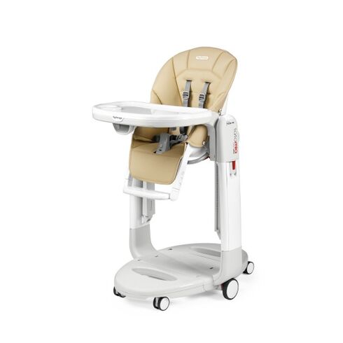 Scaun de masa 3 in 1 Peg Perego Tatamia Follow Me, 0-15 Kg, Paloma, Bej, Culoare: Crem
