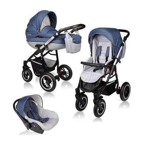Carucior Vessanti Crooner Prestige 3 In 1 Blue, Culoare: Albastru
