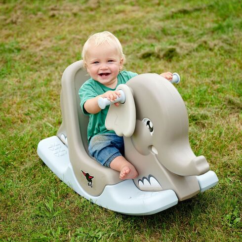 Balansoar Big Rocking Elephant grey,poza 4