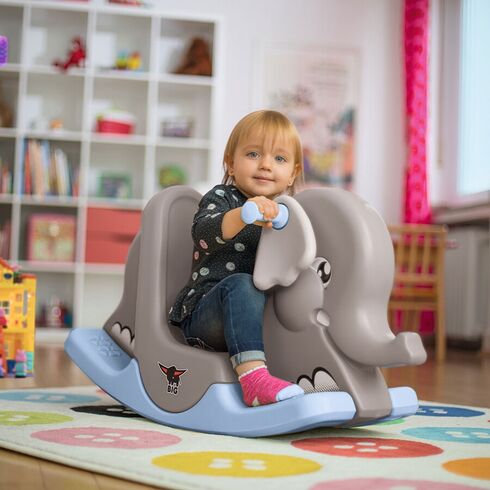 Balansoar Big Rocking Elephant grey,poza 6