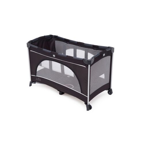 Patut pliant cu 2 niveluri Joie Allura 120 cm, Black Ink, Culoare: Negru/Gri, Dimensiuni: 120x60