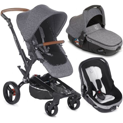 Carucior 3 in 1 Jane Rider Reverse Matrix Light 2 Squared, Culoare: Gri/Negru,poza 2
