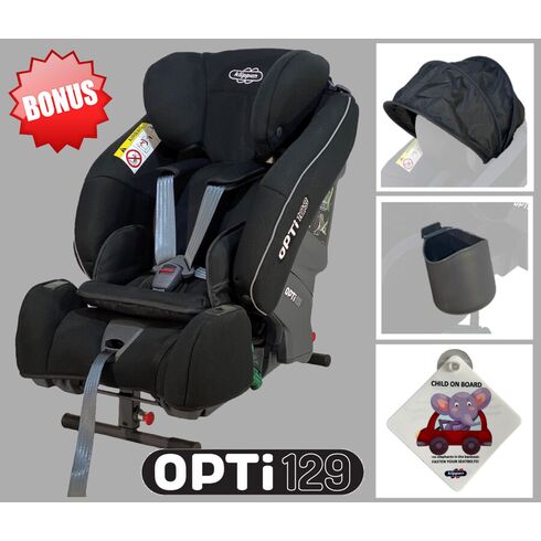 Scaun auto Klippan OPTI129 i-Size Rearfacing 125 cm/32 Kg, Culoare: Negru, Grupa: 9-36kg (9 luni - 12 ani)  - ExclusivMAG.ro