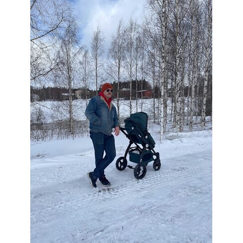 Carucior transformabil cu roti gonflabile Klippan GENUS 2 in 1 Verde,poza 5  - ExclusivMAG.ro Carucior transformabil cu roti gonflabile Klippan GENUS 2 in 1 Verde,poza 5