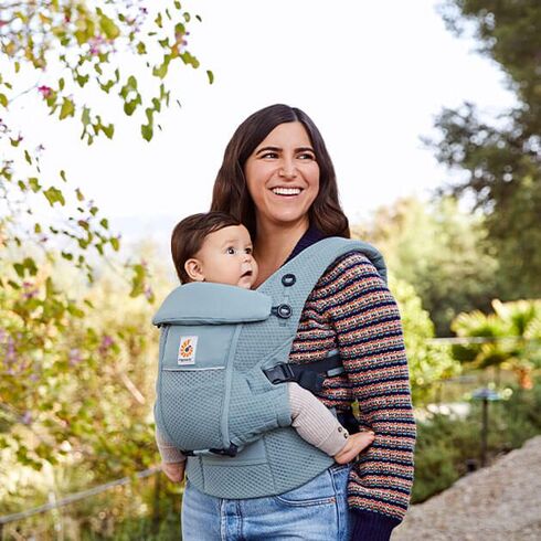 Marsupiu Ergobaby Soft Flex Mesh Slate Blue, Culoare: Blue - poza 5 - ExclusivMAG.ro