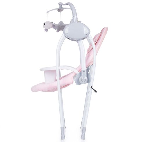 Leagan electric si balansoar Chipolino Nux blush, Culoare: Roz,poza 4