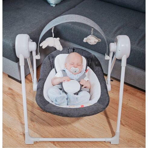 Leagan electric 4Baby SWING Grafit, Culoare: Gri,poza 3
