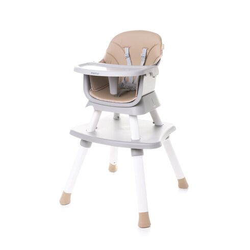 Scaun de masa transformabil booster 4Baby MASTER 6 in 1 Camel, Culoare: Crem