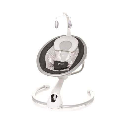 Leagan electric cu melodii si telecomanda 4Baby GRACE Grafit, Culoare: Gri