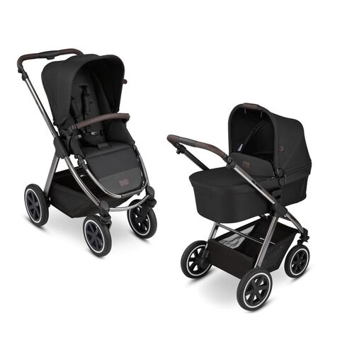 Carucior 2 in 1 Samba Dolphin Diamond ABC Design, Culoare: Negru  - ExclusivMAG.ro