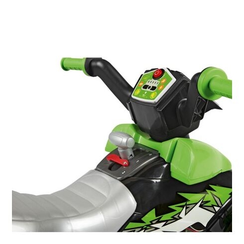 ATV Peg Perego Corral T-Rex, 330W, 12V, 3 ani +, Verde/ Negru, Culoare: Verde, Capacitate acumulator: 12V,poza 6  - ExclusivMAG.ro ATV Peg Perego Corral T-Rex, 330W, 12V, 3 ani +, Verde/ Negru, Culoare: Verde, Capacitate acumulator: 12V,poza 6