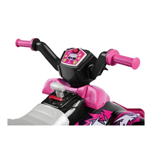 ATV Peg Perego Corral T-Rex, 330W, 12V, 3 ani +, Roz/ Negru, Culoare: Roz, Capacitate acumulator: 12V,poza 8  - ExclusivMAG.ro ATV Peg Perego Corral T-Rex, 330W, 12V, 3 ani +, Roz/ Negru, Culoare: Roz, Capacitate acumulator: 12V,poza 8