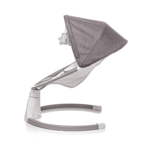 Leagan electric cu telecomanda 4Baby ROCK'N RELAX Gri, Culoare: Gri deschis,poza 4
