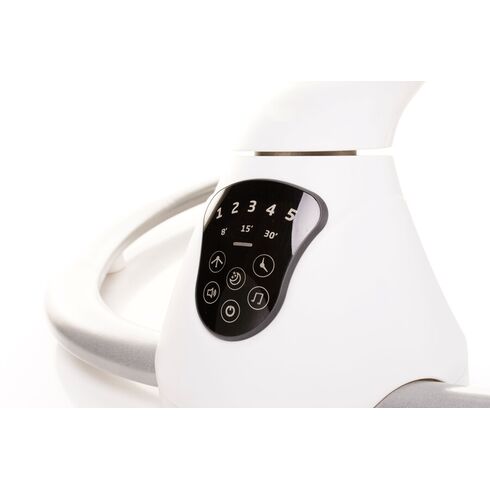 Leagan electric cu melodii si telecomanda 4Baby GRACE Grafit, Culoare: Gri,poza 6