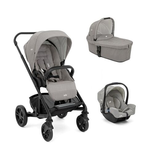 Carucior multifunctional 3 in 1 Joie Chrome Pebble, Culoare: Gri