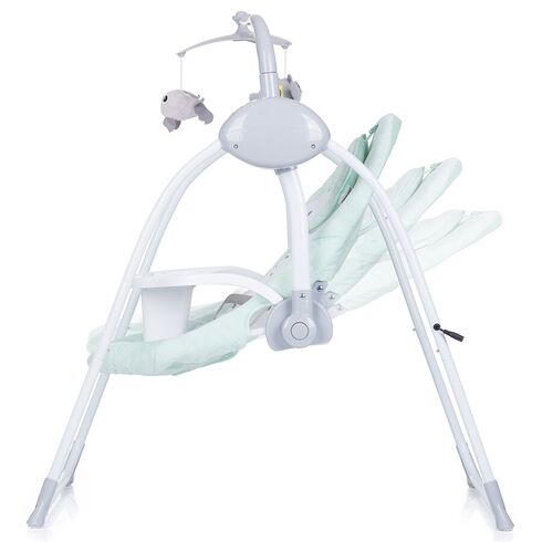 Leagan electric si balansoar Chipolino Nux avocado, Culoare: Verde,poza 3