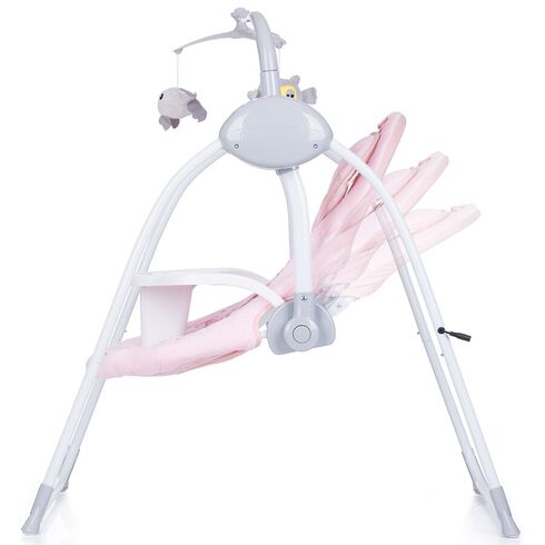Leagan electric si balansoar Chipolino Nux blush, Culoare: Roz,poza 3