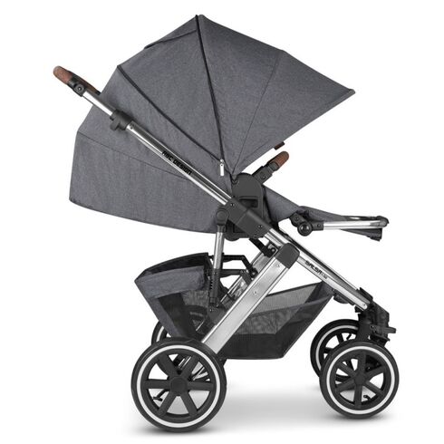 Carucior 2 in 1 Salsa 4 Air Asphalt Abc Design, Culoare: Gri/Negru, Model: 2 in 1 - poza 8 - ExclusivMAG.ro