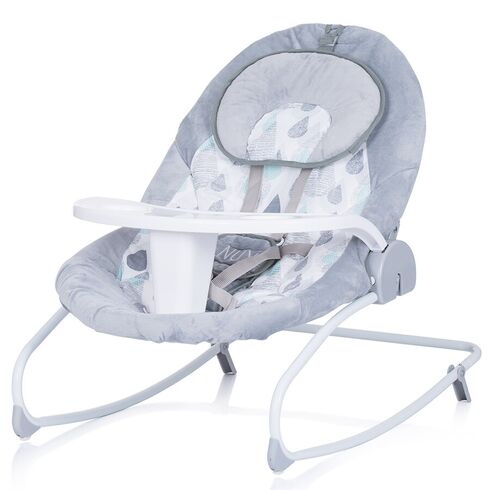 Leagan electric si balansoar Chipolino Nux platinum, Culoare: Gri,poza 7